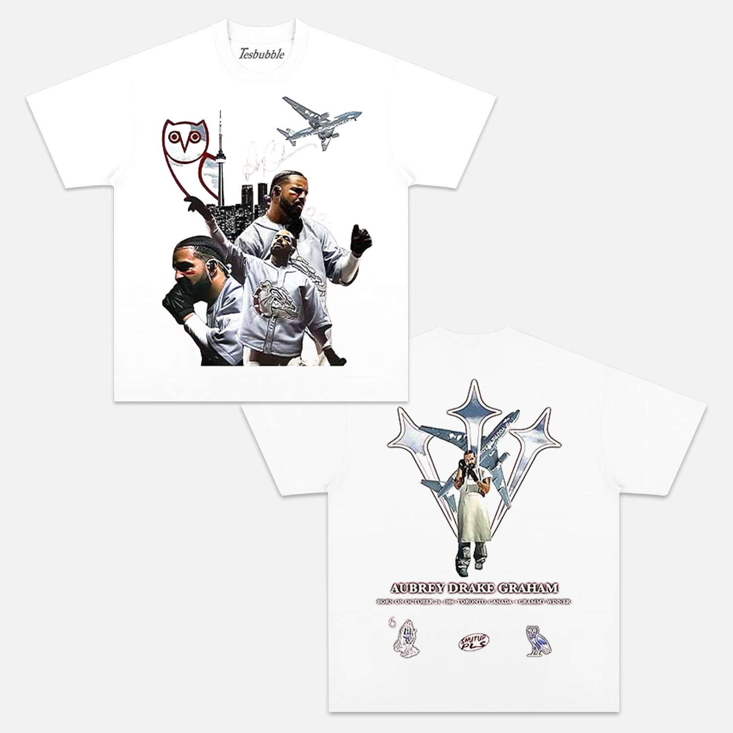 AUBREY DRAKE GRAHAM TEE Style001 - clothing by TeeHivey.com (Image 1)