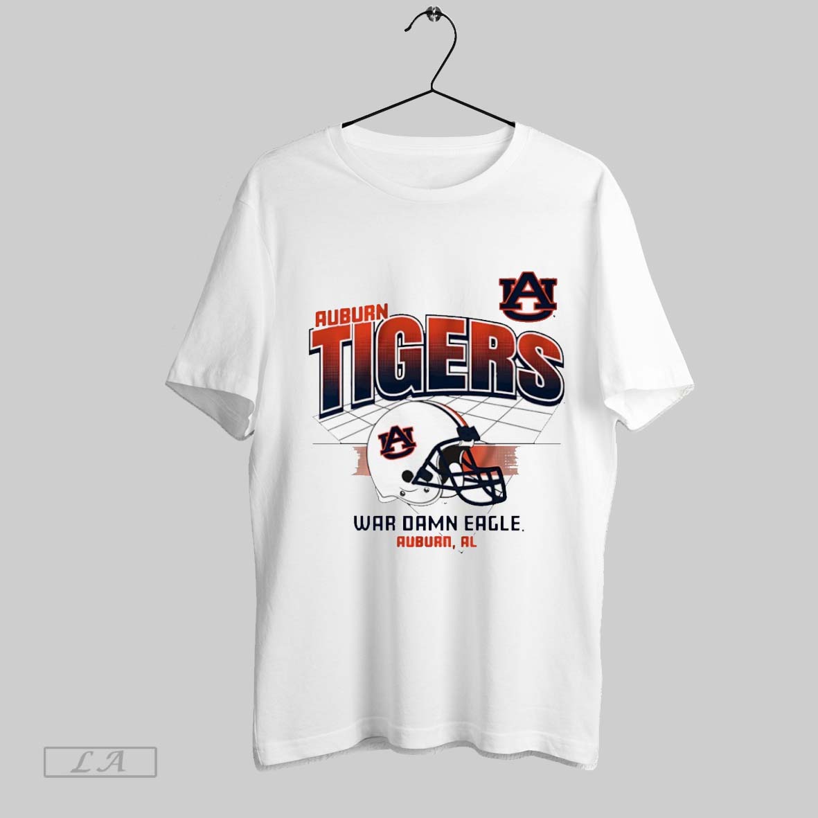 Auburn Tigers Football War Damn Eagle Helmet Grid - clothing by TeeHivey.com