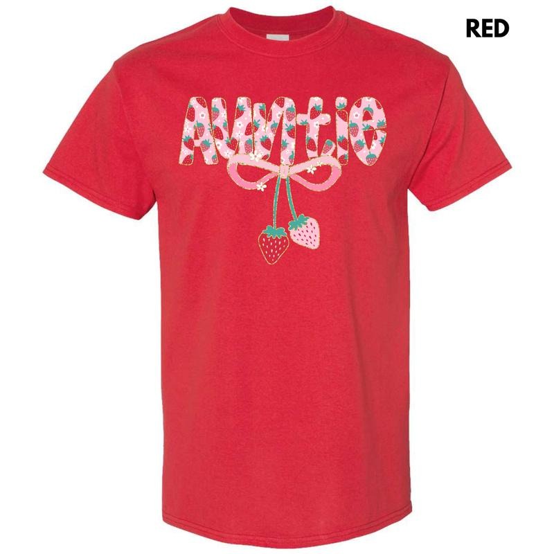 Auntie Strawberry Coquette Gildan Short Sleeve T-Shirt 'NLB'