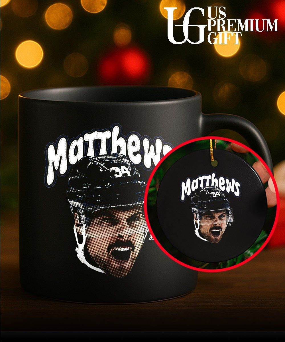 Auston Matthews Toronto Maple Leafs NHL Matthews scream big head shirt