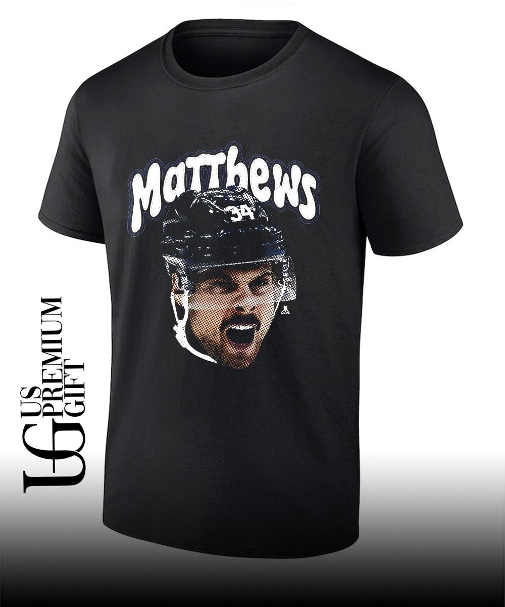 Auston Matthews Toronto Maple Leafs NHL Matthews scream big head shirt