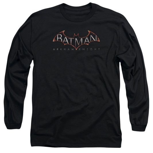 Batman Arkham Knight Logo Mens Long Sleeve Shirt Black