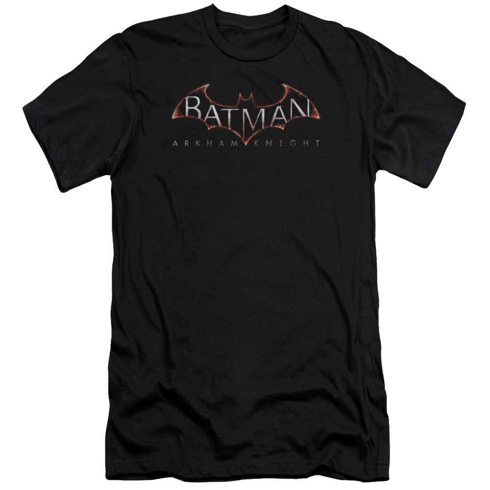 Batman Arkham Knight Logo Premium Bella Canvas Slim Fit Mens T Shirt Black