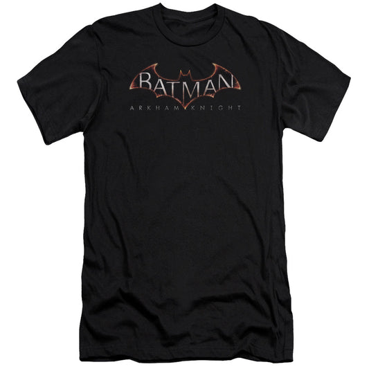 Batman Arkham Knight Logo Premium Bella Canvas Slim Fit Mens T Shirt Black