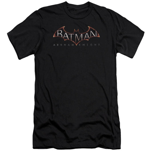 Batman Arkham Knight Logo Slim Fit Mens T Shirt Black