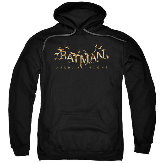Batman Arkham Knight Ak Flame Logo Mens Hoodie Black