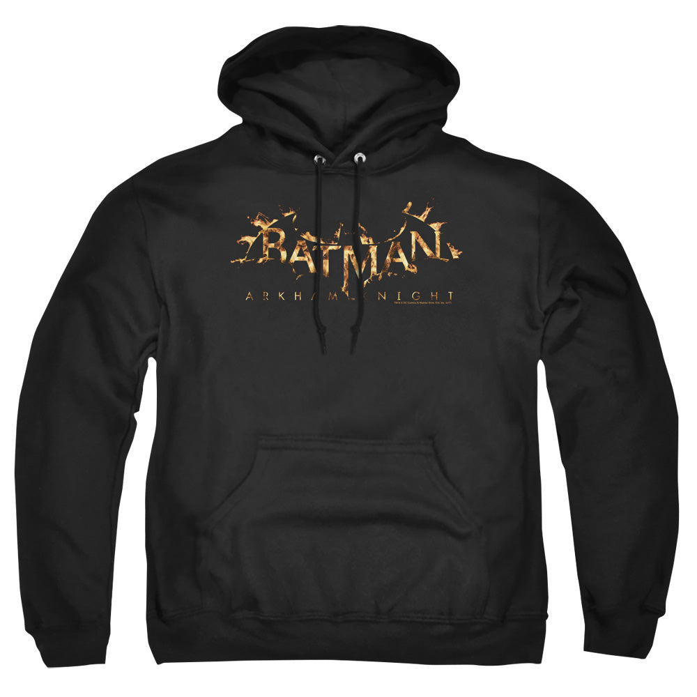 Batman Arkham Knight Ak Flame Logo Mens Hoodie Black