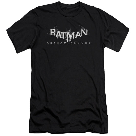 Batman Arkham Knight Ak Splinter Logo Premium Bella Canvas Slim Fit Mens T Shirt Black
