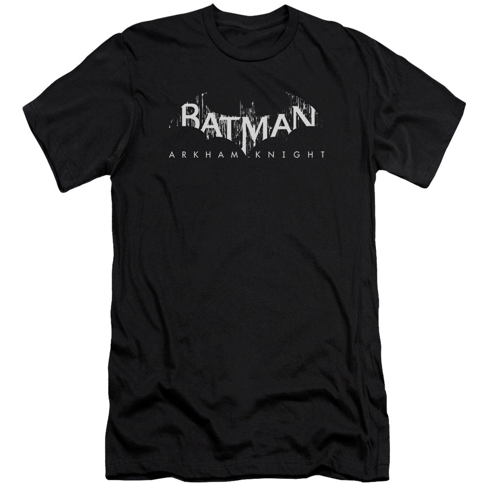 Batman Arkham Knight Ak Splinter Logo Premium Bella Canvas Slim Fit Mens T Shirt Black