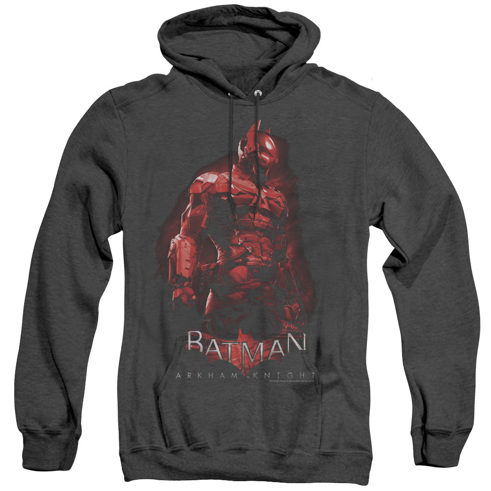 Batman Arkham Knight Knight Mens Heather Hoodie Black