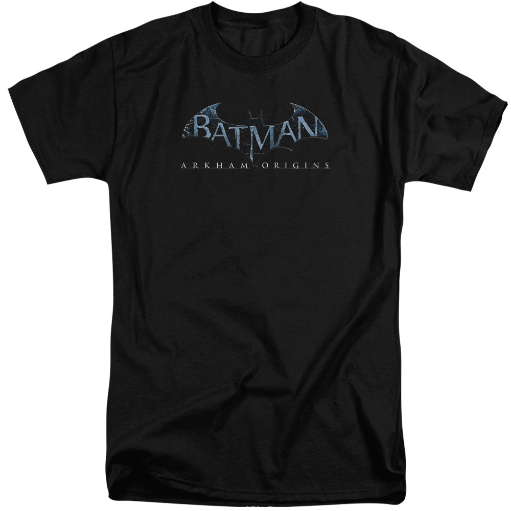 Batman Arkham Origins Logo Mens Tall T Shirt Black