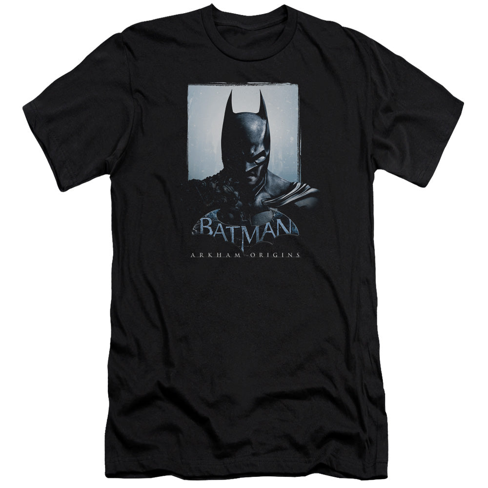 Batman Arkham Origins Two Sides Slim Fit Mens T Shirt Black