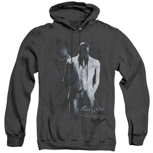 Batman Arkham Origins Black Mask Heather Mens Hoodie Black