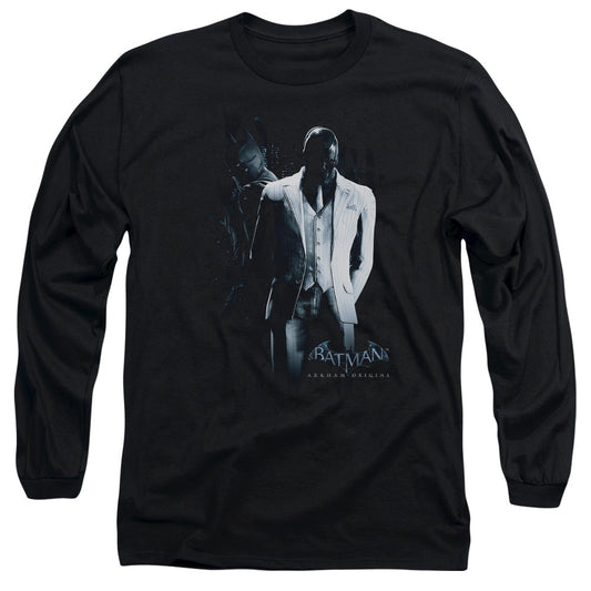 Batman Arkham Origins Black Mask Mens Long Sleeve Shirt Black