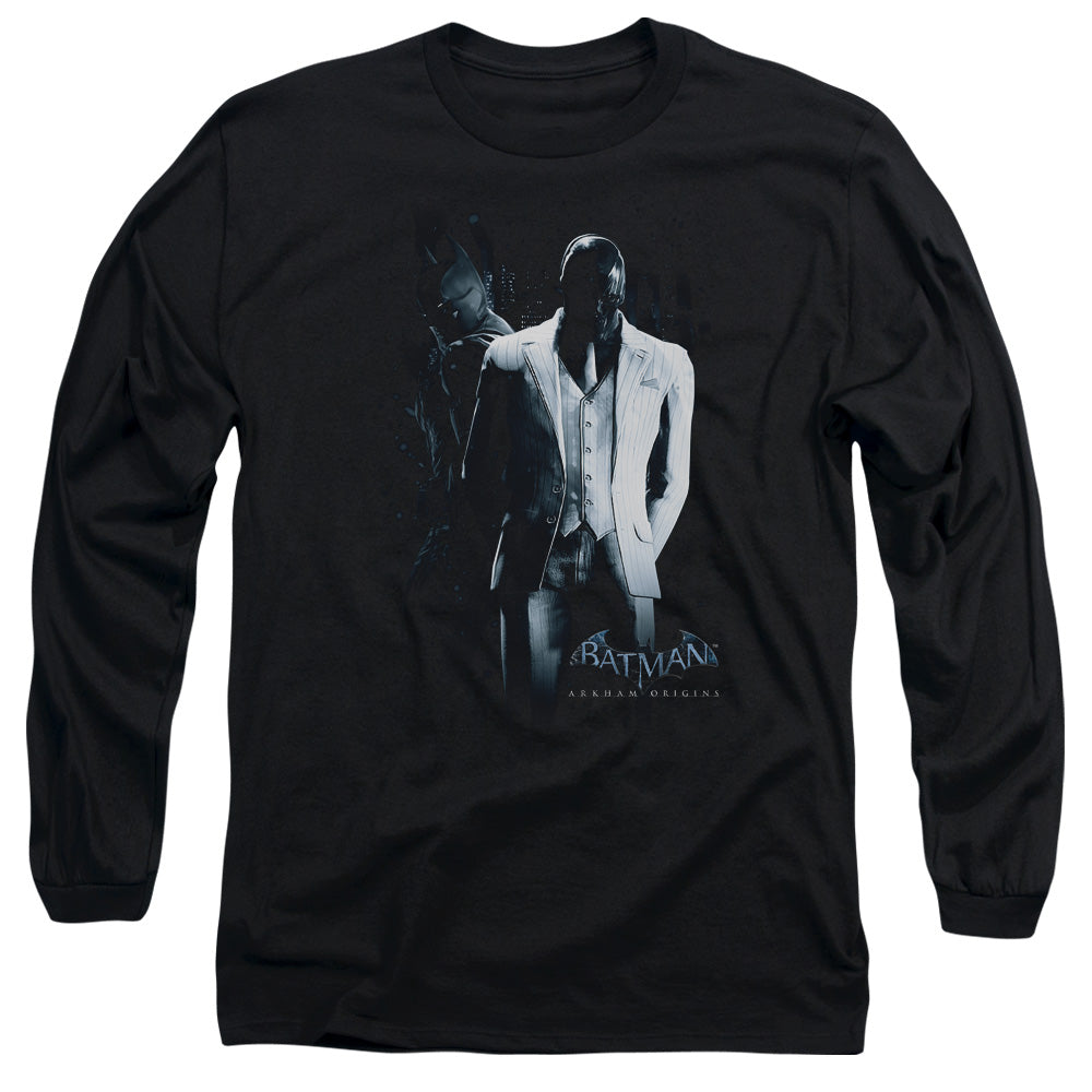 Batman Arkham Origins Black Mask Mens Long Sleeve Shirt Black