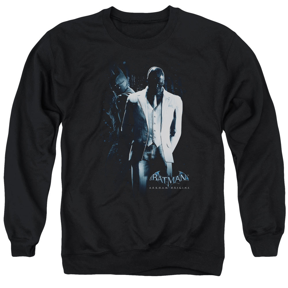 Batman Arkham Origins Black Mask Mens Crewneck Sweatshirt Black