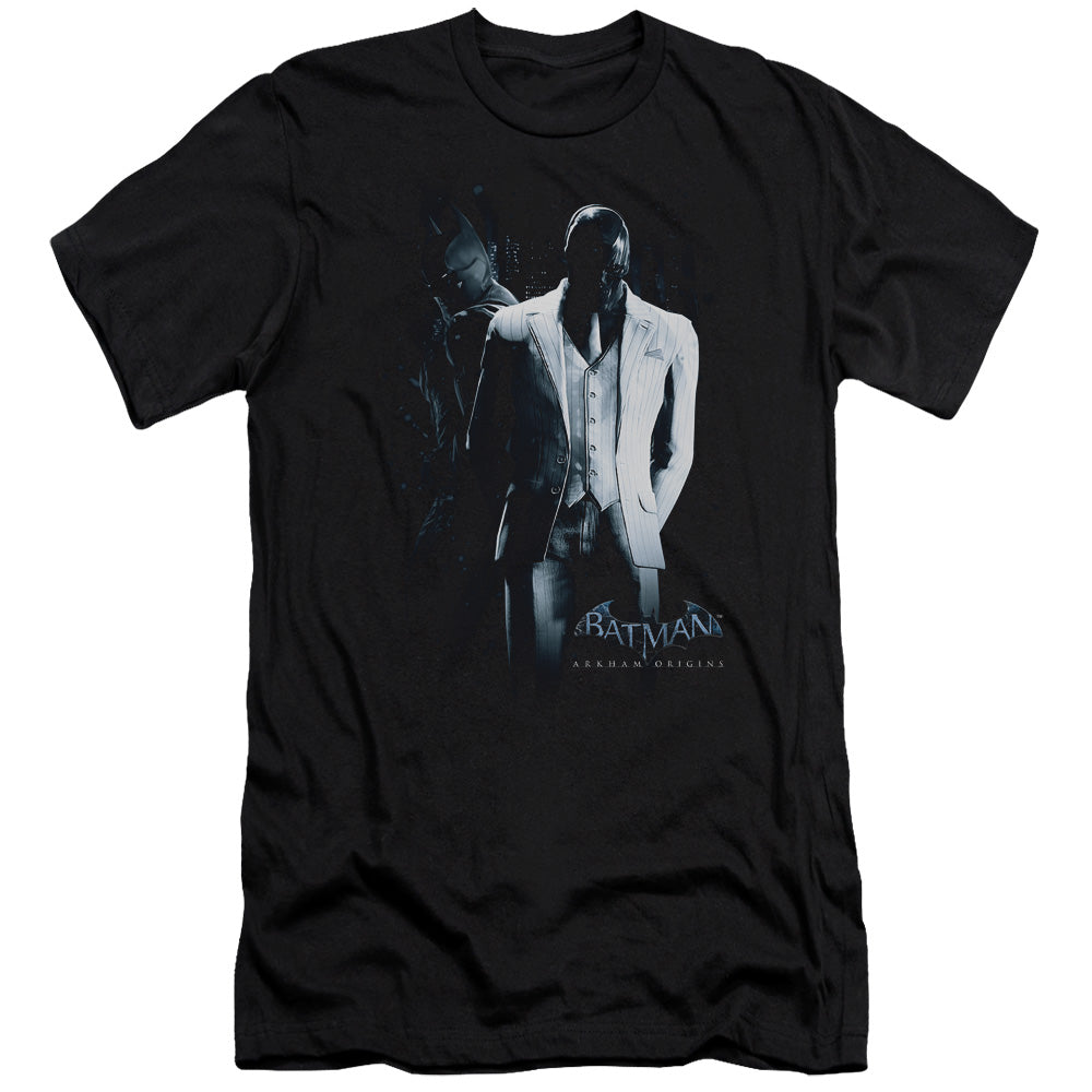 Batman Arkham Origins Black Mask Slim Fit Mens T Shirt Black