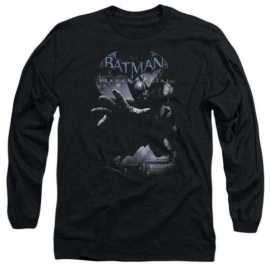 Batman Arkham Origins Out Of The Shadows Mens Long Sleeve Shirt Black