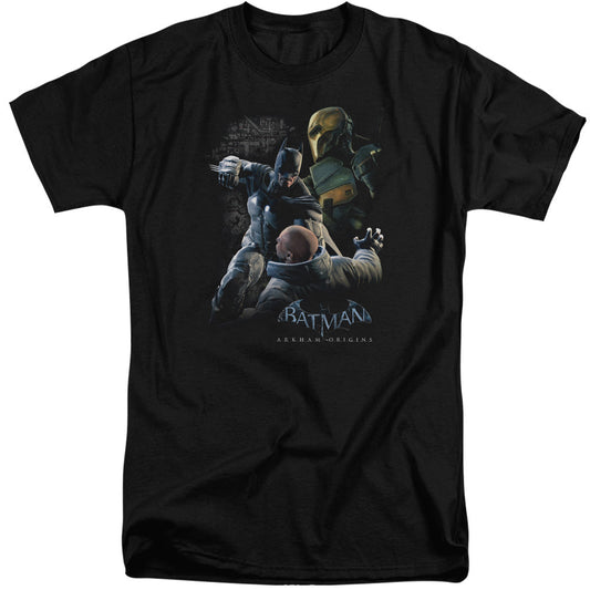 Batman Arkham Origins Punch Mens Tall T Shirt Black