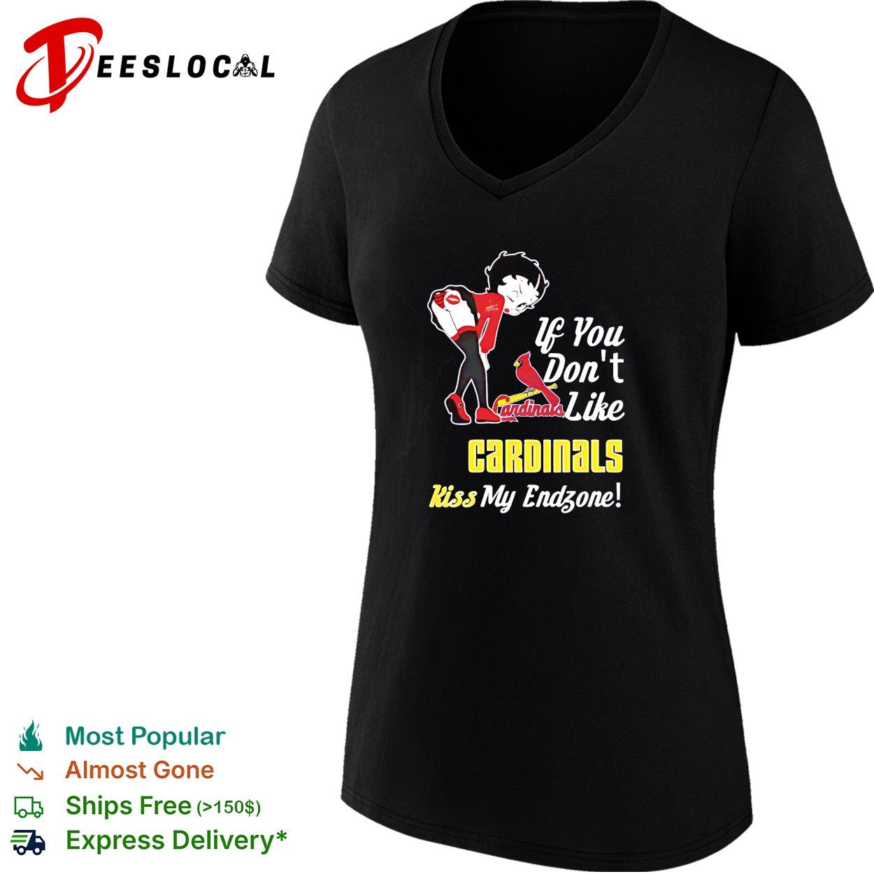 BB bending over St. Louis Cardinals if you don’t like Cardinals kiss my endzone shirt