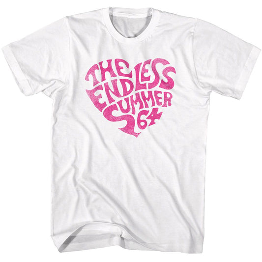 Bruce Brown Films - Endless Summer Heart - American Classics - Solid White Adult Short Sleeve T-Shirt
