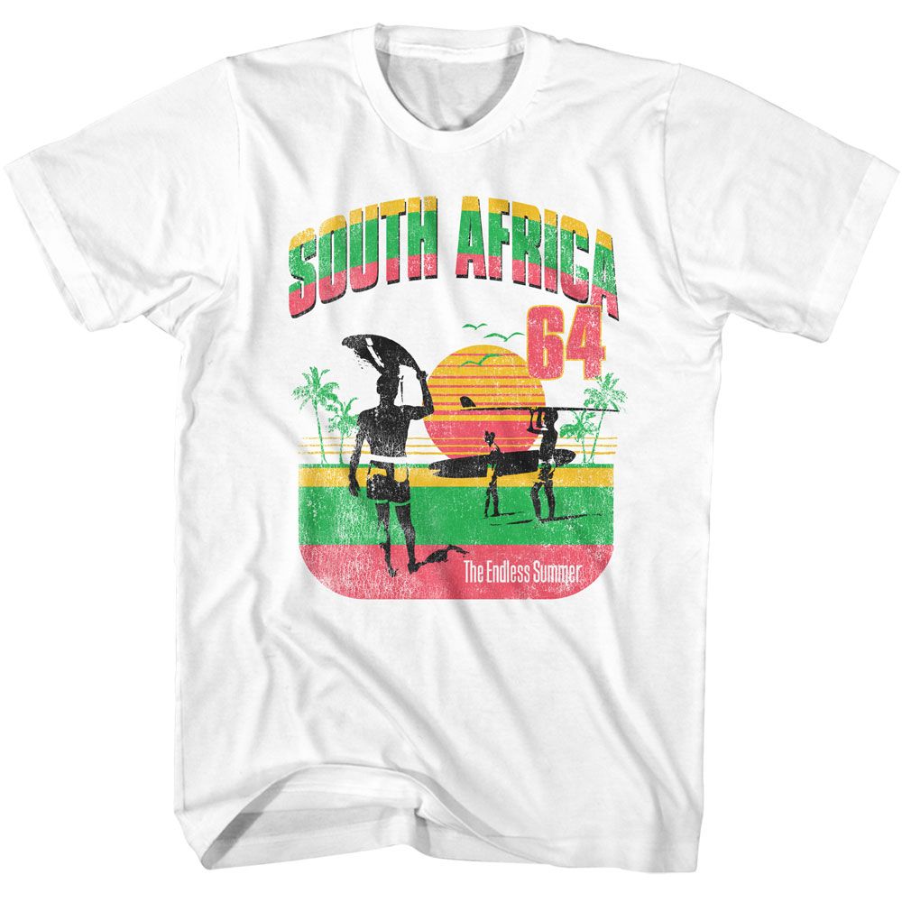 Bruce Brown Films - South Africa 64 - American Classics - Solid White Adult Short Sleeve T-Shirt