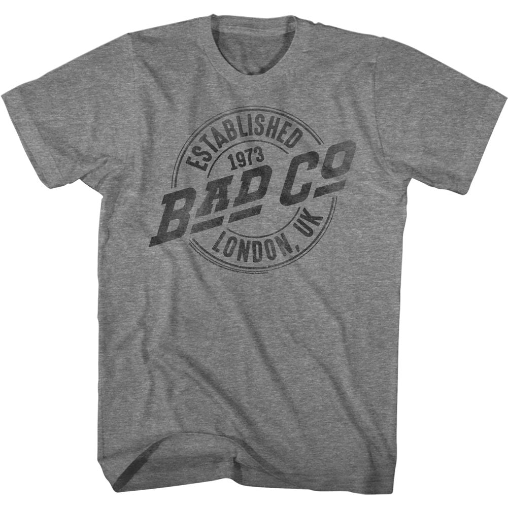 Bad Company - Faded Logo - Short Sleeve - Heather - Adult - T-Shirt - clothing by TeeHivey.com