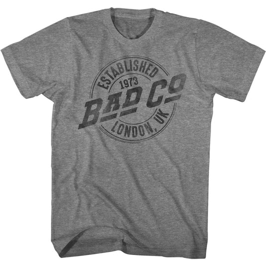 Bad Company - Faded Logo - Short Sleeve - Heather - Adult - T-Shirt - clothing by TeeHivey.com