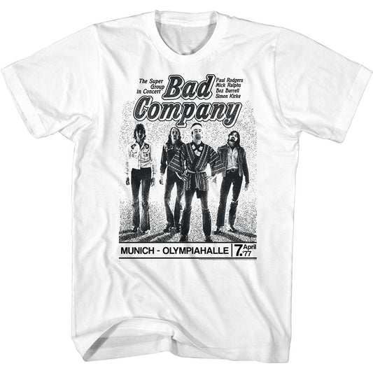 Bad Company - Munich Concert - Short Sleeve - Adult - T-Shirt - clothing by TeeHivey.com
