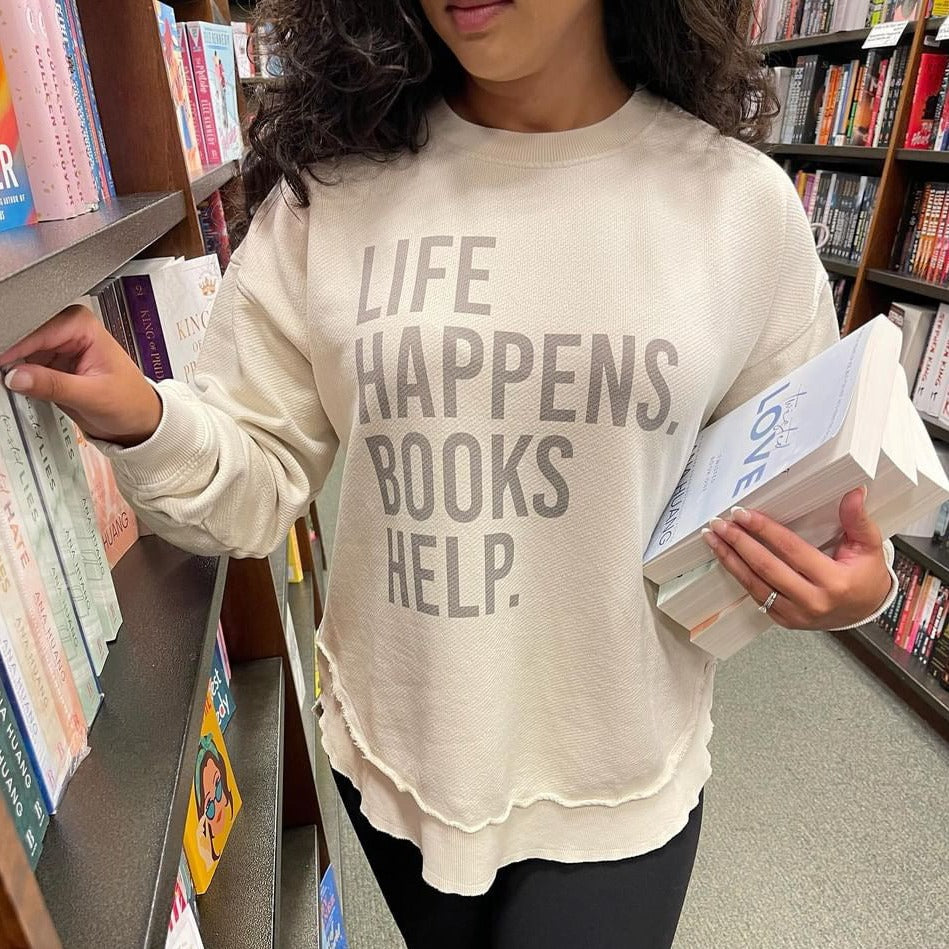 Life Happens. Books Help. - clothing by TeeHivey.com (Image 3)