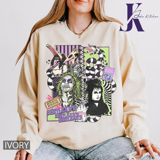 BEETLE JUICE COMFORT COLORS T SHIRT, BOOKISH COMFORT COLORS T SHIRT, HALLOWEEN COMFORT COLORS T SHIRT, GRAPHIC T SHIRT, T SHIRT FOR WOMEN Cotton Womenswear Tshirt