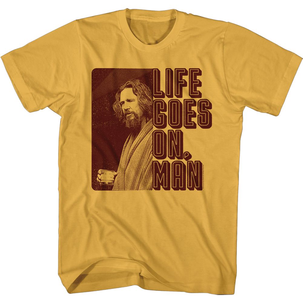The Big Lebowski - Life Goes On Man - Short Sleeve - Adult - T-Shirt