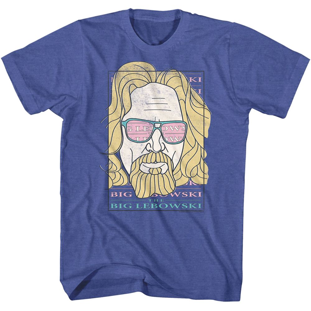 The Big Lebowski - Logo Sunglasses - Short Sleeve - Heather - Adult - T-Shirt - clothing by TeeHivey.com