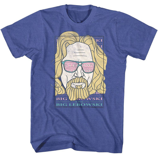 The Big Lebowski - Logo Sunglasses - Short Sleeve - Heather - Adult - T-Shirt - clothing by TeeHivey.com