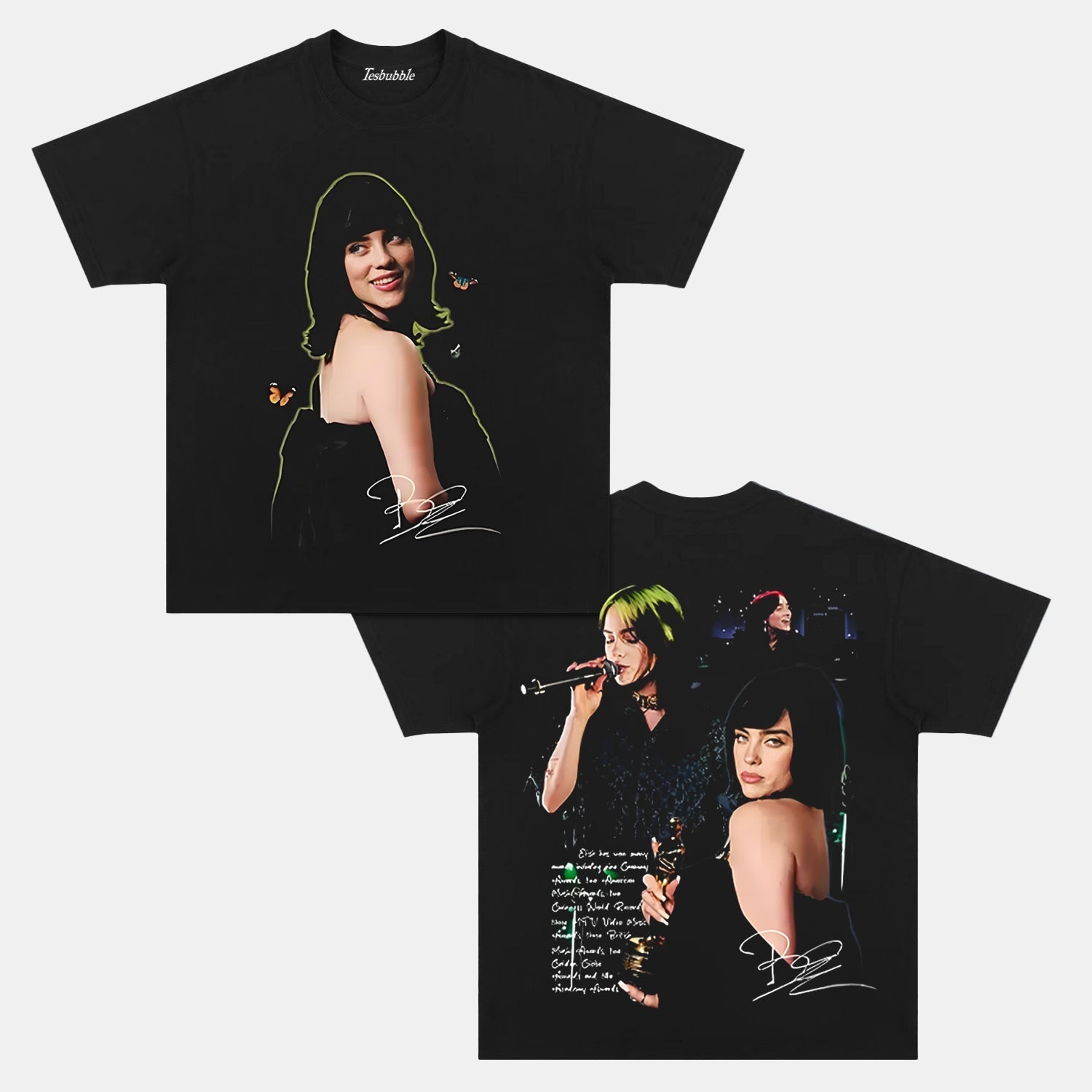 BILLIE EILISH DS TEE Style001 - clothing by TeeHivey.com (Image 3)
