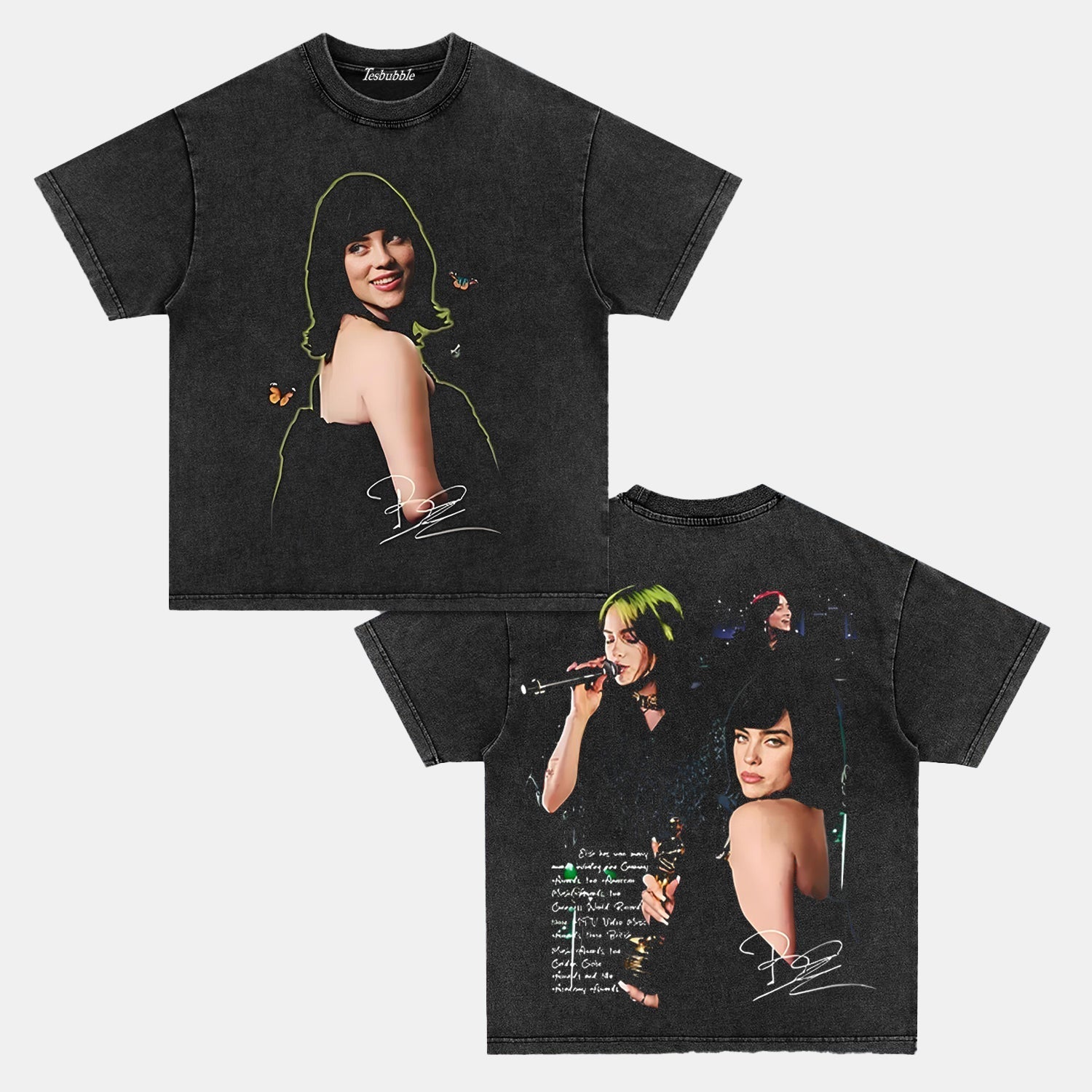 BILLIE EILISH DS TEE Style001 - clothing by TeeHivey.com (Image 4)