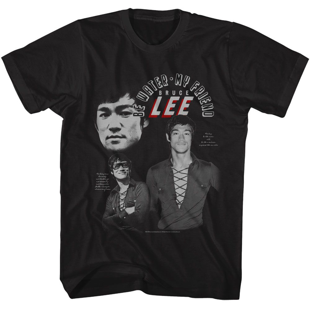 Bruce Lee - Be Water - American Classics Adult Short Sleeve T-Shirt - clothing by TeeHivey.com (Image 1)
