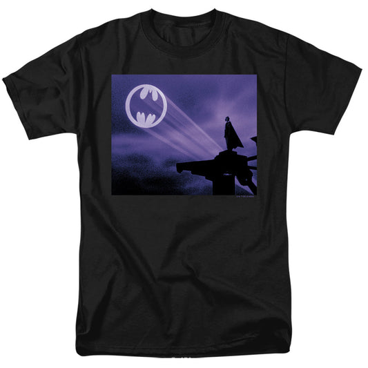 Batman (1989) Bat Signal Mens T Shirt Black
