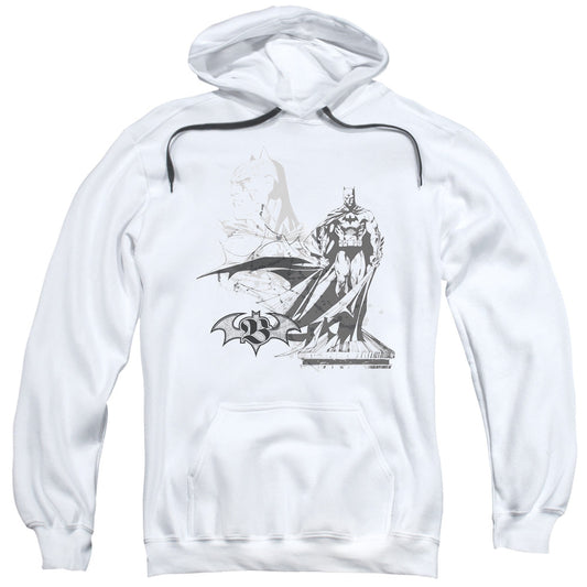 Batman Overseer Mens Hoodie White