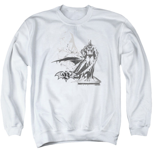 Batman Overseer Mens Crewneck Sweatshirt White