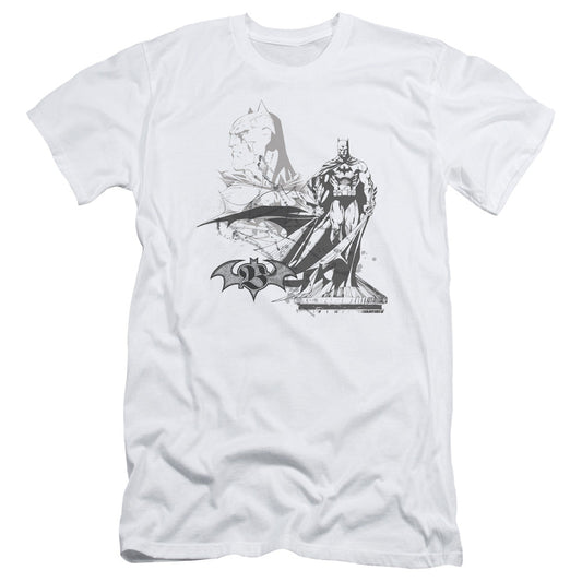 Batman Overseer Slim Fit Mens T Shirt White