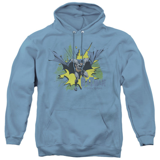 Batman City Splash Mens Hoodie Carolina Blue