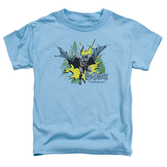 Batman City Splash Toddler Kids Youth T Shirt Carolina Blue