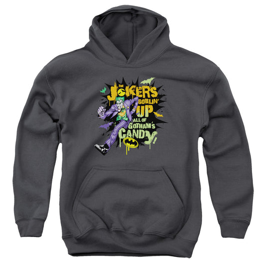Batman Goblin Candy Kids Youth Hoodie Charcoal