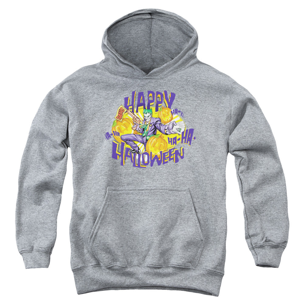 Batman Ha Ha Halloween Kids Youth Hoodie Heather