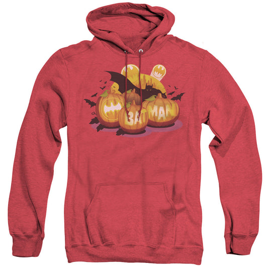 Batman Bat O Lanterns Heather Mens Hoodie Red