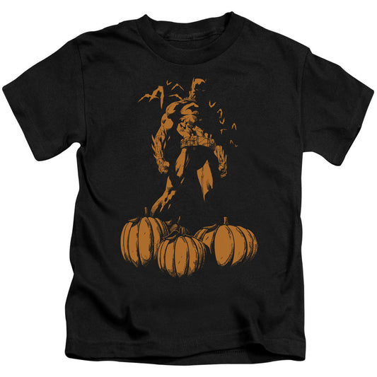 Batman A Bat Among Pumpkins Juvenile Kids Youth T Shirt Black