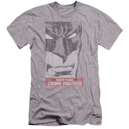 Batman Orginal Crime Fighter Premium Bella Canvas Slim Fit Mens T Shirt Athletic Heather