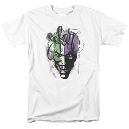 Batman Joker Airbrush Mens T Shirt White