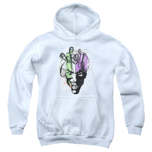 Batman Joker Airbrush Kids Youth Hoodie Charcoal